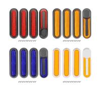Electric Scooter Rear Side Wheel Cover, Front Hub Reflective Wheel Cover, Waterproof Replacement Spare Parts for E-Scooter with Screws