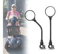 Electric Scooter Rear View Mirrors - 360° Rotating Wide-angle Rearview Mirror for Elderly Mobility Scooter & Wheelchair Assist Aids, 2PCS (A)