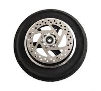 Electric Scooter Rear Wheel with Hub and Brake Disc, Replacement 10X2 125 Electric Scooter Tubeless Tire Compatible With Various Models And Efficient Performance(With Disc brake)