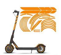 Electric Scooter Reflective Sticker Set for Xiaomi - PVC Safety Decal, 36 x 28 cm, High-Visibility Night Riding Enhancem(橙色)