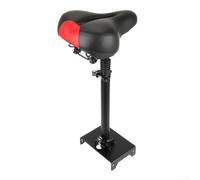 Electric Scooter Seat, Foldable Shock-Absorbing Seat Cushion for MAX Electric Scooter - Aluminium Frame with High-Elasticity Foam Padding(Large seat cushion Black)