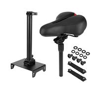 Electric Scooter Seat Saddle, Adjustable Shock - Absorbing Folding Seat, Black, Fits Max G30 Series - Comfortable Ride, Durable Aluminium Alloy, Easy Installation