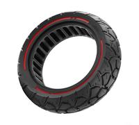 Electric Scooter Solid Rubber Tire, 10x2.7-2.75 Anti-Puncture Replacement Wheel, With 53.5 Card Slot Off-Road Non-Slip Tread Pattern Black