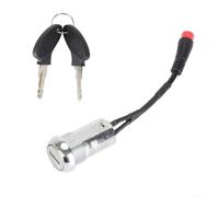 Electric Scooter Switch Lock for Kukirin For G3 PRO Handlebar Power Lock Core with 2 Keys Metal ABS Construction