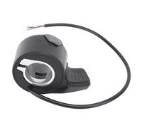 Electric Scooter Throttle, Electric Scooter Parts Electric Scooter Thumb Throttle Raised Stripes Black Flexible Finger Thumb Accelerator for NIU KQi2 KQi3