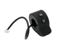 Electric Scooter Thumb Throttle Compatible With X6 For X7 X8 Pro Models Accelerator Grip Control Switch Abs Plastic Replacement Accessory Red Blue Black(black)