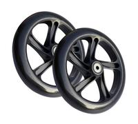 Electric Scooter Wheels - Solid Replacement Tires, Quiet Skate Wheels, Mobility Parts, Rear Rolling Hardware, Smooth Ride Components | Wheel Set Designed for Trolley Scooter Installation