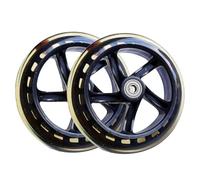 Electric Scooter Wheels, Spare Tire Set, Bearing Roller Wheels, Solid Rubber Tires, Replacement Front Rear Scooter Trolley Skate Mobility Upgrade Smooth Ride Construction Repair Parts Kit Use 14.5x3cm