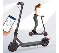Electric Scooters Adult 8.5" Solid Tires 30km Long Range,3 Speed Mode Fast Adult Electric Scooters with APP,ElectricScooter for Teens 120kg Load Folding Escooter Double Braking Scooters for Men Women