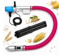 Electric Screw Conveyor, 1500W Grain Auger, Portable Feeder | Flexible Hose Powder Transfer Machine for Farms, Warehouses and Factory Material Handling(59in)