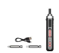 Electric Screwdriver, 32 Bits USB-C Rechargeable Ergonomic Small Household Mini Lithium Battery Manual Automatic Tool Set(A)