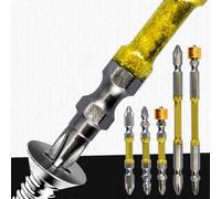 Electric Screwdriver Bit Double Head PH2 with Magnetic For Ring Metal Bit 65mm and 110mm Length High Strength Material Suitable for Furniture and Metal (Large 65mm)