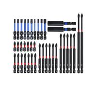 Electric Screwdriver Bits - 39 Pieces Magnetic Drill Bit Set | Screwdriver Bit Set | Anti-Slip Ergonomic Hex Tips for Home Repair Metalworking Roofing Woodworking Furniture Hobby