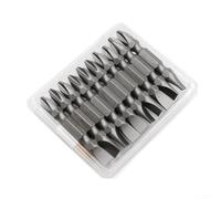 Electric Screwdriver Bits Double Ended PH2 x Slot 6mm Alloy Steel Cross Drive for Hexagonal and Lithium Battery Drills, 10 Pieces (50mm)