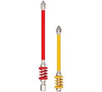 Electric Screwdriver Bits, Screw Bit Set, Tough Anti-Slip Tips with Spring for Household Technician Work Electrician Concrete Metal Building Furniture Craft