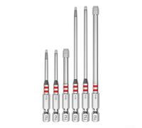 Electric Screwdriver Bits Set 6pcs Multi-Size Hex Shank Driver Bits with Magnetic Core for Stable Operation Compatible with Electric Drills