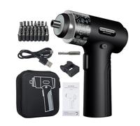 Electric Screwdriver Cordless Mini Set Kit 32in1 7 - Speed Adjustable with LED Light and Digital Display - Portable Design, Comprehensive Bit Set, Ideal for DIY and Professional (Black)