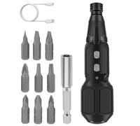 Electric Screwdriver Cordless, Rechargeable Power Screwdrivers Set, Portable Automatic Home Repair Tool Kit with LED Lights and USB Cable