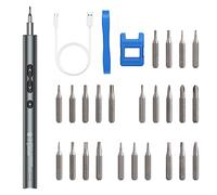Electric Screwdriver, Cordless Screwdriver Set with 24 Bits, Rechargeable Portable Tool Kit with LED Lights, for Smartphone, Game Console, Camera, Clock, Laptop