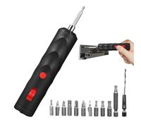 Electric Screwdriver | Small Cordless Screw Driver - Multi-Function USB Hand Drill Kit | for Home Office Furniture Car Appliance Craft Projects Model Building Handymen