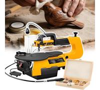 Electric Scroll Saw 16 Inch, 180W with Variable Speed Control, 50mm Cutting Depth for Woodworking in Small Workshops, Perfect for Precision Projects