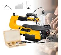 Electric Scroll Saw 180W, Fret Saw with 55mm Cutting Depth, Stepless Speed Control 550-1650 SPM for Wood Carving & Detailed DIY Art