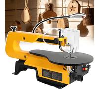Electric Scroll Saw - 180W Variable Speed Woodworking Jigsaw with 0-45° Tilting Table & LED Light, Includes Foot Switch for Detailed Crafting