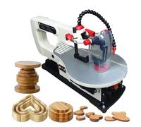 Electric Scroll Saw, Variable Speed 1400rpm Desktop Multifunctional Tool, 145W Stepless Speed Regulation for Wood, Plastic, Soft Metal, Jade Cutting