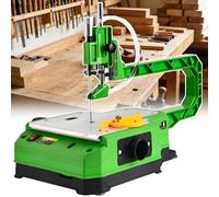 Electric Scroll Saw with Variable Speed, Multi-Directional LED Lighting & Dust Management, 6/7 Adjustable Settings, Table Jigsaw for Woodworking, Includes 26 Blades