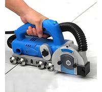 Electric Seam Cleaning Machine, 1200W Tile Joint Cleaner, Depth Adjustable Tool with 3 Saw Blades, Self-Cleaning Design, 9000r/min for Efficient Tile Cleaning