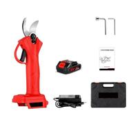 Electric Secateurs 1000W 4 Gear Cordless Pruner Shear Efficient Fruit Tree Bonsai Pruning Electric Branches Cutter for Battery Efficiently for Gardens(1 Battery)