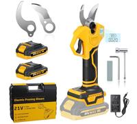 Electric Secateurs Cordless, 2.2" Opening Pruning Shears, 2×2.0Ah Battery
