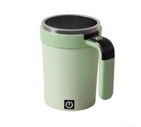Electric Self-stirring Coffee Mug With Digital Temperature Display, Usb Rechargeable Automatic Mixing Cup For Protein Shakes, Tea, Cocoa(green)
