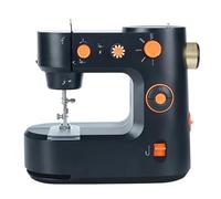 Electric Sewing Machine Portable Border Home Overlock Knitting Kit·Multi-function Powerful Quiet Stable(Black)