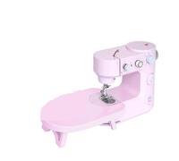 Electric Sewing Machine Portable Border Home Overlock Knitting Kit·Multi-function Powerful Quiet Stable(PINK)