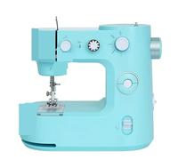 Electric Sewing Machine Portable Border Home Overlock Knitting Kit·Multi-function Powerful Quiet Stable(Blue)