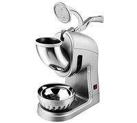 Electric Shaved Ice Machine - Fast Ice Maker for Snow Cones, Dessert, and Cold Drinks - Double Knife, Home Use, Easy to Operate