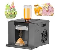 Electric Shaved Ice Machine, Mini Snow Ice Maker, Electric Snow Cone Maker, Ice Cream Maker for Restaurant, Milktea Shop, Dessert Shops Home Use Black