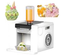 Electric Shaved Ice Machine, Mini Snow Ice Maker, Electric Snow Cone Maker, Ice Cream Maker for Restaurant, Milktea Shop, Dessert Shops Home Use White