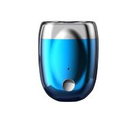 Electric Shaver, Cordless, Battery-Powered Convenient to Carry，Portable Double Head Razor, Wet and Dry Electric Shaver for Men Travel Home Business Trip (Blue)