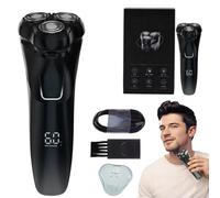 Electric Shaver, Electric Razor for Men Rechargeable, Waterproof Wet Dry Razor with Ultra-Precise 4d Flexible Floating Head, 1.5-Hour Fast Charge, Powerful Motor and Quiet Operation