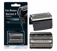 Electric Shaver Foil & Cutter. 52B Replacement Head Compatible for Braun Series 5 5020CS 5769cc, 5018S, 5031S,5160s,5769,5748,5749,5768,5147s,5140 Etc Electric Shavers