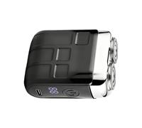 Electric Shaver for Men | Portable Cordless Rechargeable with Dual Blade and LED Display, Shaving Face Beard Chin | for Beard Chin Travel Office Gym Home Daily