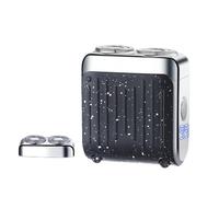 Electric Shaver for Men with Dual Head Design Waterproof Portable Rotary Razor for Household Use