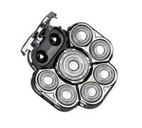 Electric Shaver Head Refill - 9 Rotary Attachment, Double Ring Shaving Head, High Speed Grooming Parts | Replacement Razor Design Set, Hair Removal for Wet Dry Bald Men Skincare
