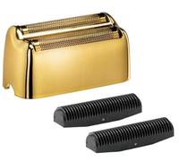 Electric Shaver Head Replacement Foil and Cutters Razor Part Bar Assembly Compatible with Babyliss Pro Foil Shaving FXFS2G And FXFS2 Shaver Replacement Foils & Cutters Heads Gold 1Pack