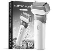 Electric Shaver Men, Foil Shaver, IPX7 Waterproof Rechargeable | Close shave, Gentle on skin, Wet & dry use, USB rechargeable, Smart LED display, Travel lock, Floating foil blades