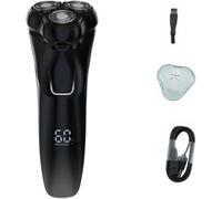 Electric Shaver, Men's Electric Shaver, 4D Floating Head, 3 Head, Washable, Rechargeable, for Men Daily Use
