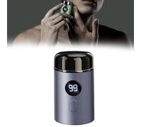 Electric Shaver - Mini Portable Electric Shaver, Travel Men's Shaver Face Hair Shaver Removable, Fast Charging Digital Display Mini Shaver 2025 Upgraded Mens Electric Shaver for Face (Royal Blue)