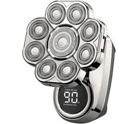 Electric Shaver, Multi Head Electric Shaver, 9D Floating Blades, IPX7 Waterproof USB Fast Charge, Digital Display, for Men